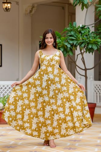 Image of Floral Anarkali Sleeveless Kurta with Dupatta, Maroon and White