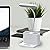 AXX Small Desk Lamps for Home Office, White Desk Light for Kids, LED Desktop/Computer Study Lamps for Bedrooms, Rechargeable, Pen Holder, Mini, Adjustable Gooseneck Table Lamp for College Dorm Room