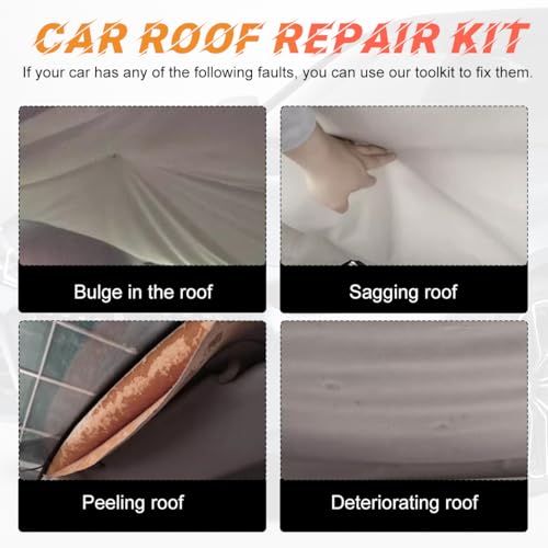 image for Yourkar 60 PCS Car Roof Headliner Repair Kit, Auto Roof Snap Rivets Re