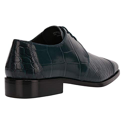 Image of LIBERTYZENO Mens Animal Print & Plain Genuine Leather Adults Lace Up Oxford Dress Shoes for Easter Gift