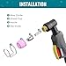 bestarc AG60P Plasma Cutter Torch Consumables, 50Pcs Cutting Torch Tip Nozzles Kit with Box, For AG60 WSD60 AG60P and BTC500DP