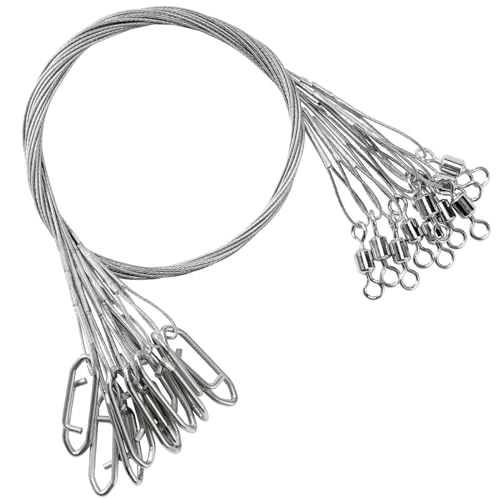 AMYSPORTS High Strength Fishing Leaders Steel Heavy Duty Fishing Leader