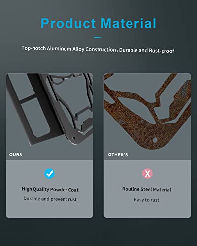 Cciyu For Jeep Tail Light Protectors Black Rear Tail Light Covers Guards Protectors Fit For 2007-2017 For Jeep Wrangler Jk Iron Man Tail Light Guards Cover #TOP1