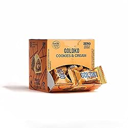 GOLD KO Caixa de bombom Cookies & Cream zero adição de açúcares