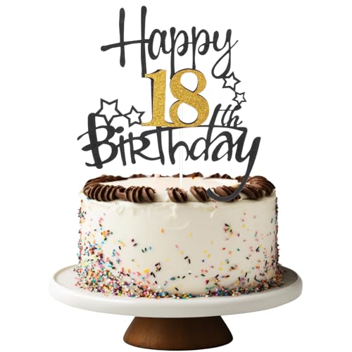 Tyqour Tortendeko 18 Geburtstag Junge Mädchen Happy 18th Birthday...