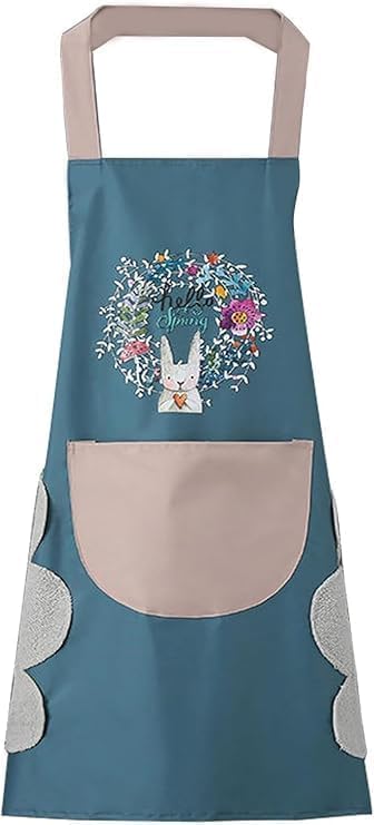Gadget Deals- kitchen apron for women waterproof | kitchen apron for women | apron for kitchen |with Big Front Pocket Hand-Wiping Towel- chef apron for men