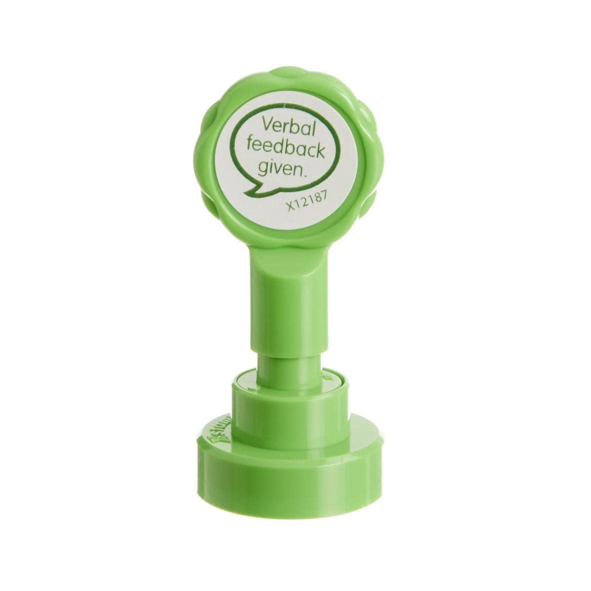 Xstamper Xclamations Verbal Feedback Teacher Stamp (Impression Size: 22mm). Pre-Inked Stamper for Marking School Work Refillable Ink Stamps with Protective Dome