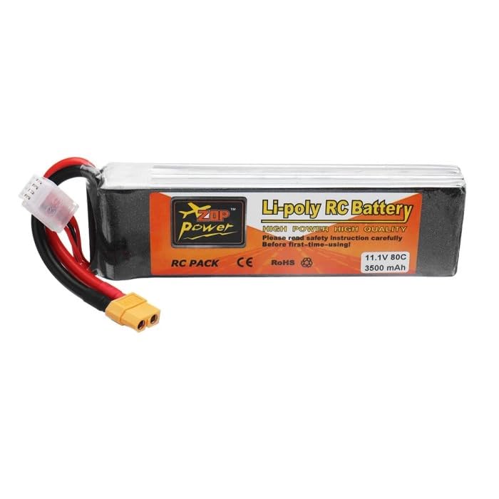 Image of Luckkystore Lipo Battery 2200 Mah 3S 35C 11.1V For Drone, Quadcopter, Hexacopter, Rc Plane, Boat, Car