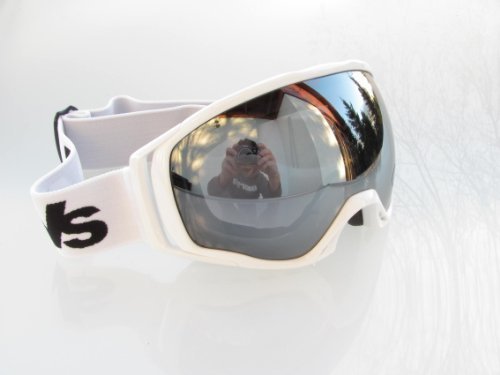 Goggle Snowboard Ravs Alpland Grand Champ Masque Ski Miroir Argent avec Sacoche