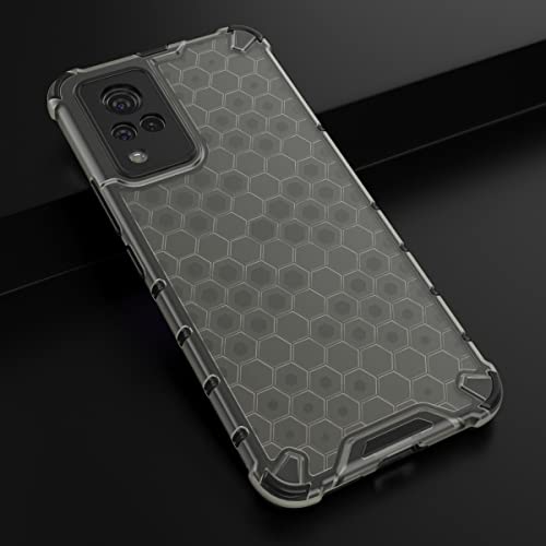 Image of Glasgow Back Case Cover Compatible with Vivo V21 4G / 5G (Stylish Design) - Black