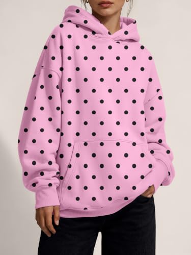 Image of Trendy Queen Women Oversized Hoodies Fall Outfits | Gentle Skin Feel, Aesthetic Drop Shoulder, Large Kangaroo Pocket, Seamless Daily Outfit Match