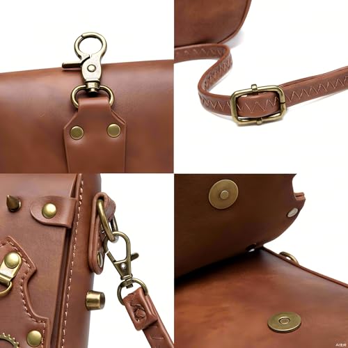 Crossbody Purse and Handbags for Women Gothic Steampunk Retro Small Shoulder Bag Unique Medieval Cosplay Accessories4