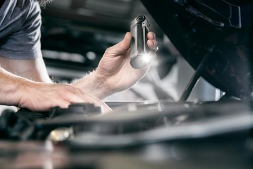 Brennenstuhl Akku LED Arbeitsleuchte SANSA 401 A/LED Werkstattlampe mit Akku und Magnet (max. 80h Leuchtdauer, 400+70lm, zusammenklappbar auf Taschenformat, inkl. USB C Ladekabel)