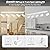 Plug in Track Lighting, LED Track Light Kit, White 5-Light Large Track Lights for Kitchen, 15 FT Cord,5 Way Ceiling Spotlight, Rotatable Wall Mount Light Head for Bedroom Hallway Living Room