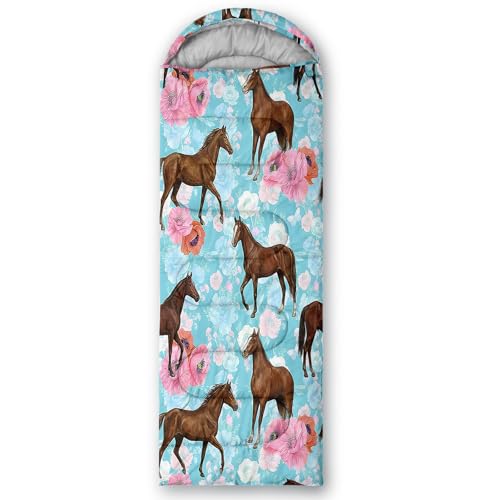 Image of QOOMO Axolotl Cute Camping Sleeping Bags,3 Season Warm & Cool Weather,Lightweight,Waterproof Sleeping Bags for Adults & Kids,Traveling,and Outdoors