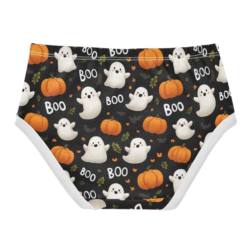 Girls Underwear Soft Cotton Halloween Ghosts Pumpkin Kids Panties in Sizes 2/3t, 4t, 5t, 6 and 82