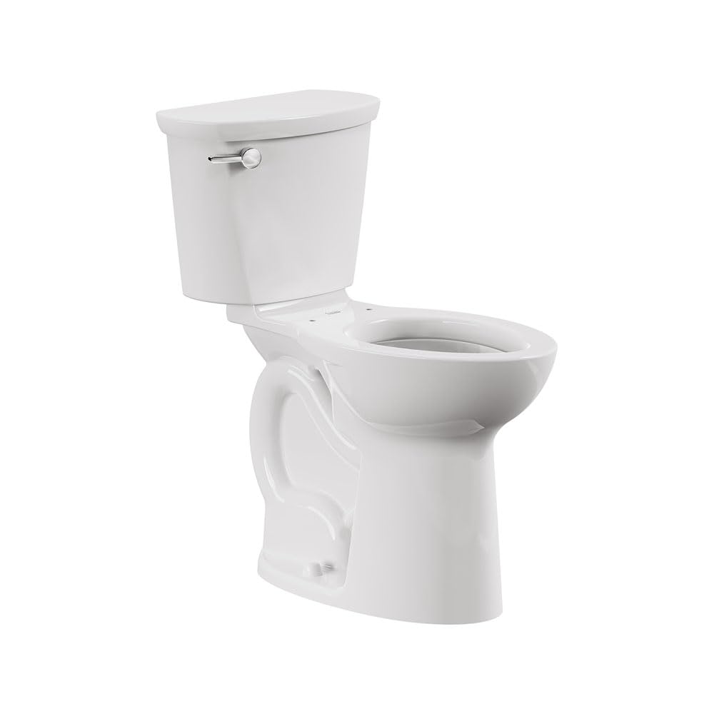 American Standard 215TB104.020 Cadet PRO Two-Piece Toilet, Seat not Included, Extra Tall Height, Left-Hand Trip Lever, 10-Inch Rough, Elongated Front, White, 1.28 GPF