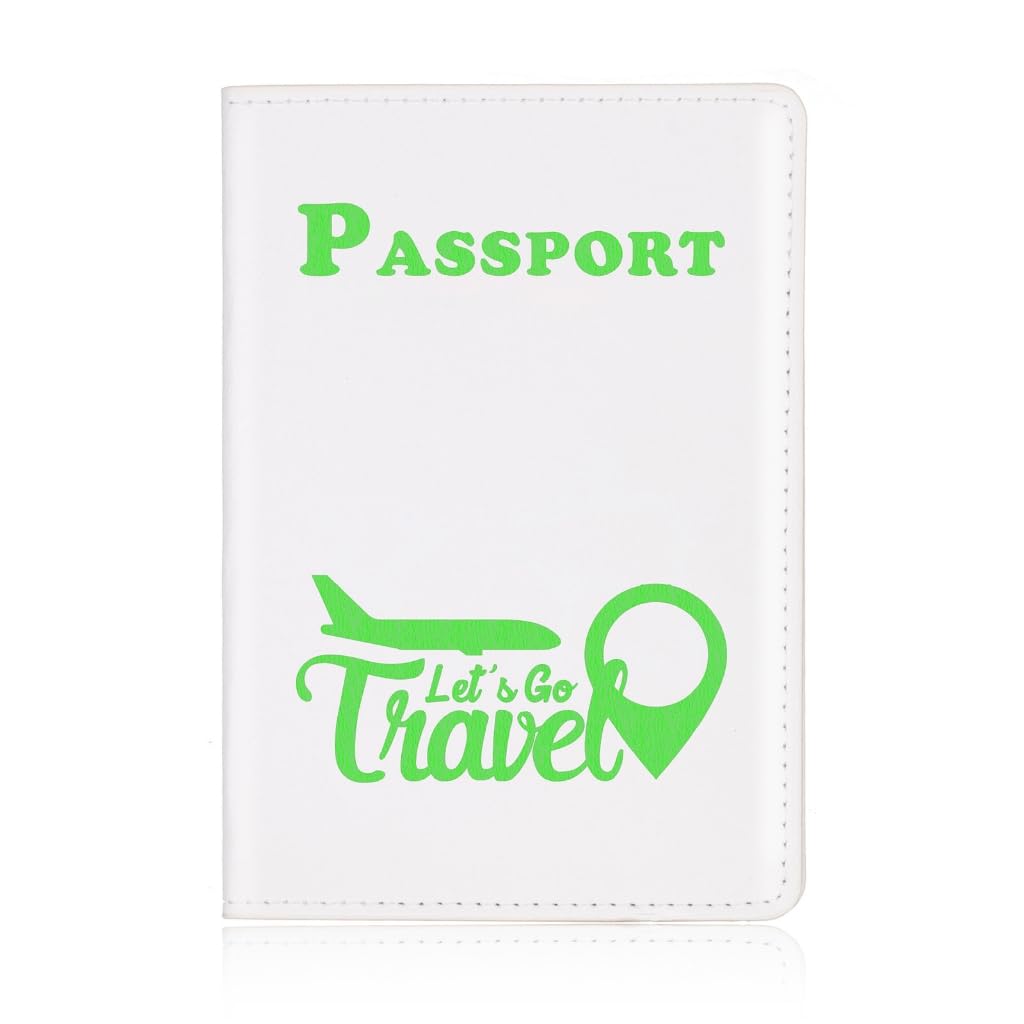 Psdndeww Fashion Passport Cover Holder for Women Men Lover Couple Travel Weddings Gift