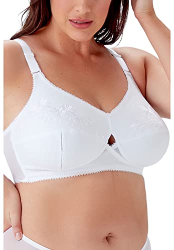 Berlei Women's Classic Total Support Cotton Non-Wired Bra, White (White), 36Dd #TOP1