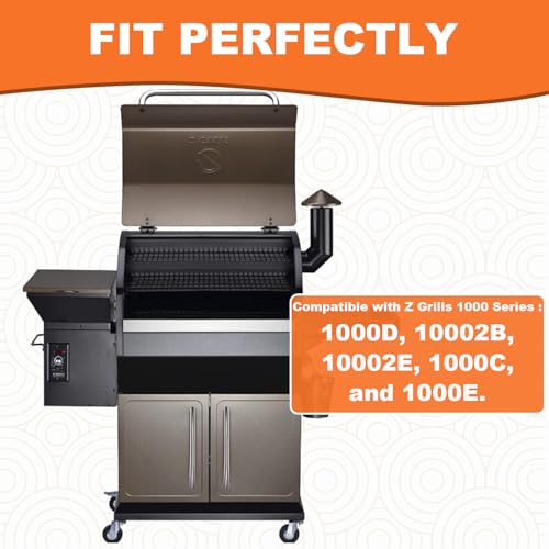 Image of Drip Pan for Z Grills 1000 Series Pellet Grills Heat Baffle Replacement Parts for Z Grills 10002B 10002E 1000C 1000D 1000E Stainless Steel Drip Tray Parts