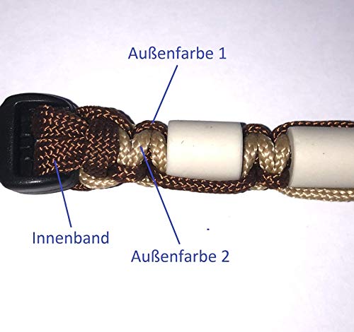Pfoetchen-Welt Premium EM-Keramik Halsband für Hunde. Individuelle Maßanfertigung! über 100000 variationen möglich. Auch mit Namen. Infotelefon 017682042883