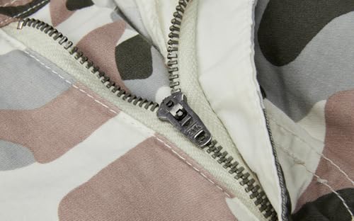 FOURSTEEDS Women's Casual Fitted Multi-Pockets Camouflage Twill Bermuda Cargo Shorts3