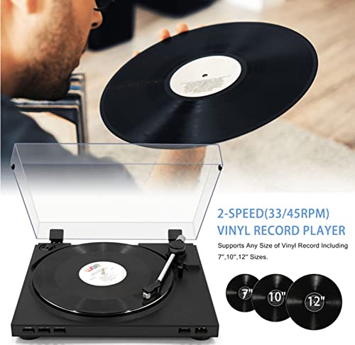 Tourne-disque avec couvercle anti-poussière transparent Tourne-disque en vinyle Haut-parleurs stéréo intégrés Bluetooth… - Les Beatles, Paul McCartney, John Lennon, RIngo Starr, George Harrison Tourne-disque avec couvercle anti-poussière transparent Tourne-disque en vinyle Haut-parleurs stéréo intégrés Bluetooth… – Image 4