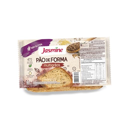 Jasmine Pão de Forma Multigrãos Sem Glúten 350g