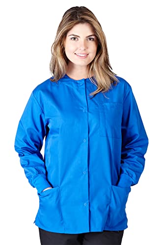 Natural Uniforms Warm Up Jacket-Royal Blue-3X-Large