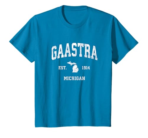Gaastra Michigan MI Design sportif vintage T-Shirt