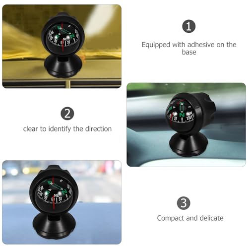 Brújula compacta adhesiva para auto INOOMP miniatura 4