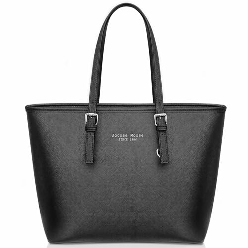 Jocose Moose Borsa tote donna, capiente borsa a spalla in pelle vintage, perfetta per ufficio, scuola e shopping