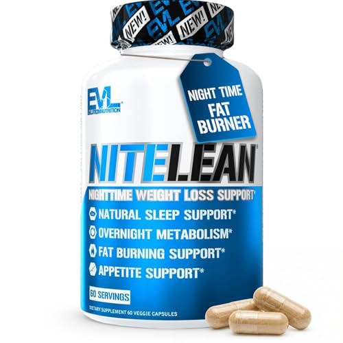 Night Time Fat Burner for Weight Loss Support - Belly Fat Burner for Men & Women with Green Tea and White Kidney Bean Extract - Nighttime Metabolism Booster & Sleep Optimizer to Help Stubborn Fat Loss