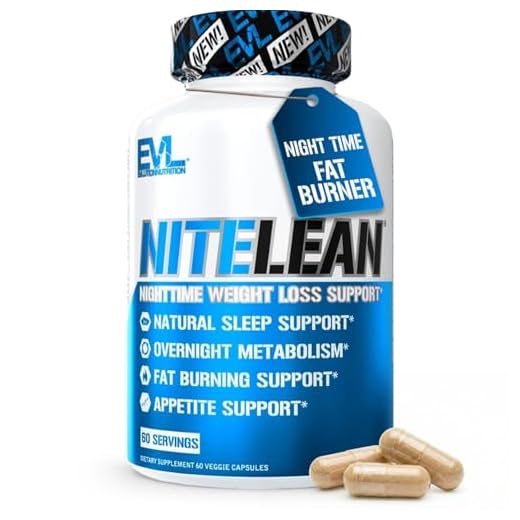 Evlution Night Time Fat Burner Support Nutrition Overnight Sleep and Weight Loss Support Pills with Thermogenic Green Tea and White Kidney Bean Extract - Diet Pills That Support Stubborn Fat Loss
