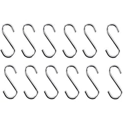 Sartenes Industriales Precio SUPVOX S en forma de ganchos de cocina a prueba de herrumbre tipo S Ganchos para colgar sartenes Copas Bolsas 100 UNIDS