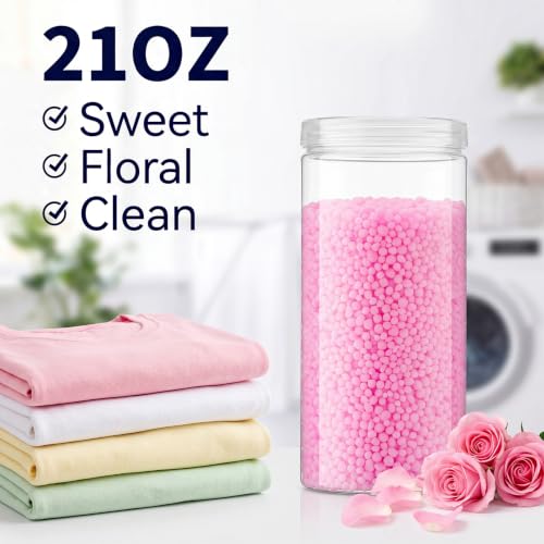 Image of 6 Pack 126 oz Laundry Scent Boosters Beads In-wash Laundry Fragrance Beads Long Lasting Scent Booster for Clothes Towels and Bedding, Lavender Rose Lemon Botanical
