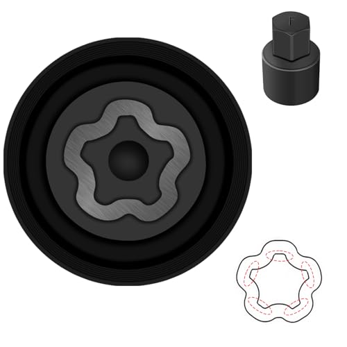 Image of F-Wheel Locking Nut Key Compatible with Toyota, Lexus, Tacoma | Wheel Lock Nut Socket Adapter, Anti-Theft Lug Nut Removal Tool, Anti-Theft Screw Remover, Repair Tool, Tyre Fitting, garage