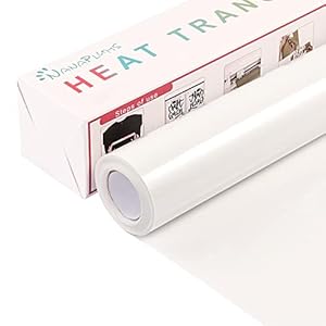 NANAPLUMS Plotterfolie Textil, 30.5cm×4m Transferfolie Plotter Flexfolie für Cricut und Silhouette Cameo, Verwendet in…