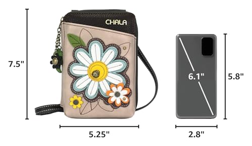 Image of CHALA Wallet Crossbody Cell Phone Purse - Women Faux Leather Multicolor Handbag with Adjustable Strap