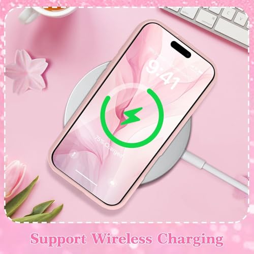 Image of VONZEE Glitter Butterfly Transparent Case Compatible with iPhone 17, Sparkly Bling Clear Back Cover, Soft TPU Shockproof Protection, Slim Stylish Protective Phone Case for Women & Girls (Pink)