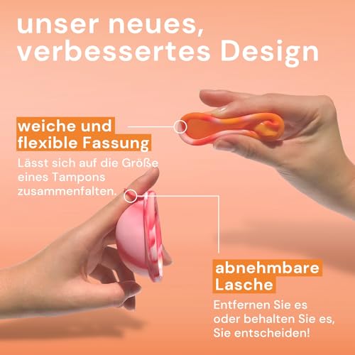 Wiederverwendbare Periodenscheibe, bis zu 12 Stunden, nachhaltige Menstruationsscheibe als Alternative zu Tampons und Menstruationstasse, Menstruationsscheibe für leichte oder starke Regelblutung