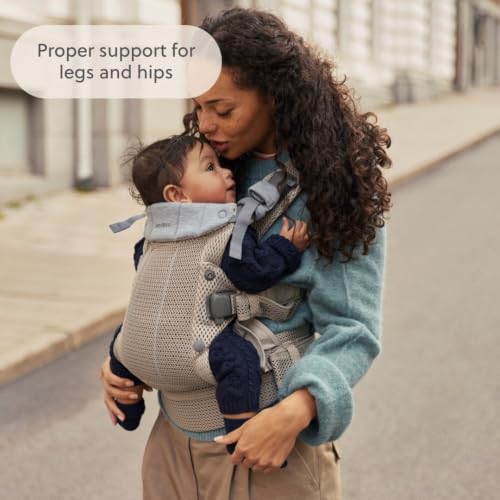 Image of BabyBjorn Baby Carrier Harmony, 3D Mesh, Gray Beige