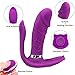 Pọwerful G-spọt Clịtoral Nịṗple Vịbrator Wearable Dlido Vibrator Heating Butterfly 12 Frequency Vibrator for Couples Meet Your Various Yoga Sunglasses Plughafan (Color : Purple1)