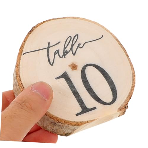 Numéros de table en écorce pour réussir votre plan de table de mariage - 4
