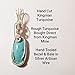 Handmade Kingman Turquoise Wire Wrapped Pendant