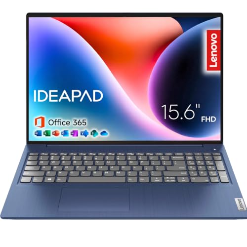 Image of Lenovo IdeaPad Slim 3i 15.6 inch FHD Laptop with 1-Year Microsoft 365 Included, Intel N150 Processor, 8GB DDR5 RAM, 128GB SSD, Wi-Fi 6, Windows 11, Everyday Student Laptop, Artic Blue