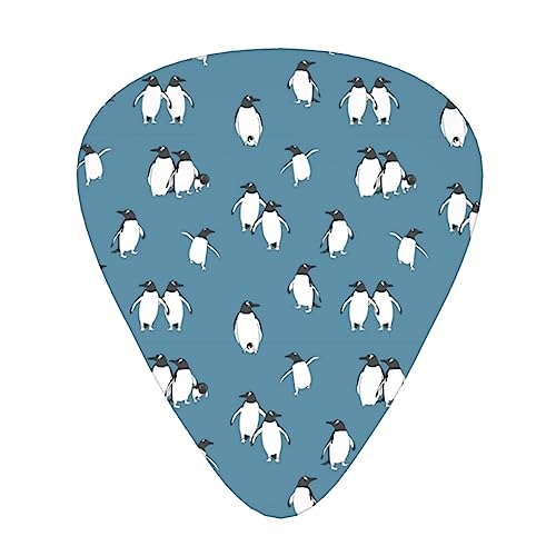 ギターピック ギターアクセサリー かわいい ペンギン柄 ギターぴっく ピックセット 楽器アクセサリー エレキギター アコギ エレキ ベース 収納ケース付き 耐摩耗性 超軽量 携帯に便利 演奏 練習 初心者から専門家まで適用 音楽 3種厚み 12枚セット(0