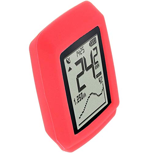 foto-kontor Funda para Sigma Pure GPS Protectora Silicona Carcasa protección roja