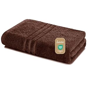 Lavea Saunatuch Elena 80x200 cm Kaffeebraun