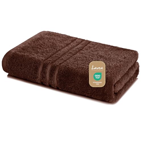 Lavea Saunatuch Elena 80x200 cm Kaffeebraun